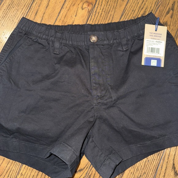 Chubbies NEW NWT Mens‎ Small Black Dark N Stormies 4" Stretch Twill Shorts - Picture 1 of 9